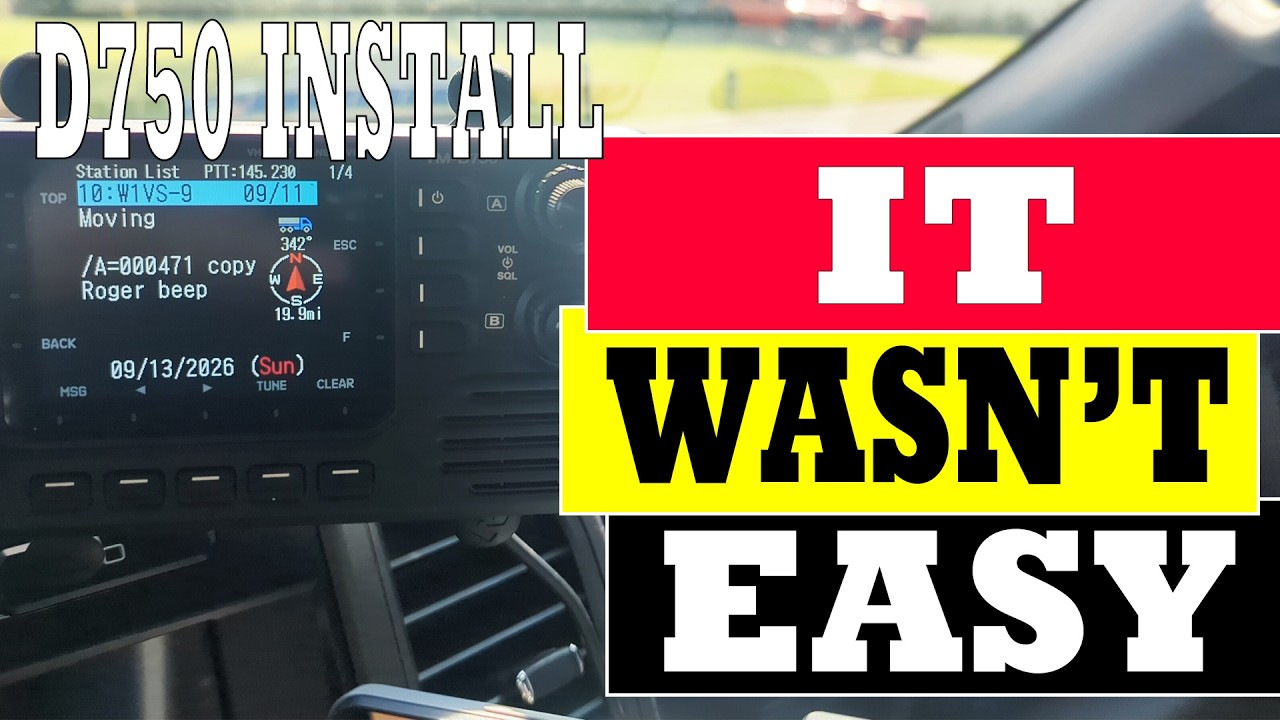 Installing the Kenwood TM D750 in a Ford F250